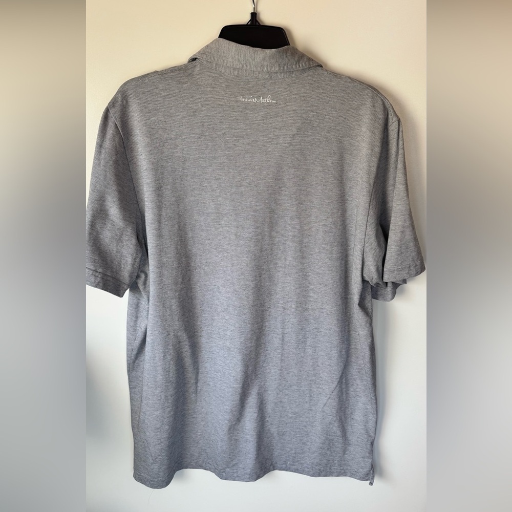 TravisMathew Gray Performance Polo Shirt Size XL Golf Casual Men’s - Picture 3 of 3